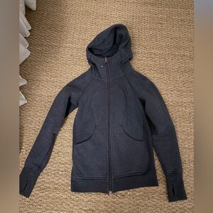 Lululemon Blue Hooded Zip-Up